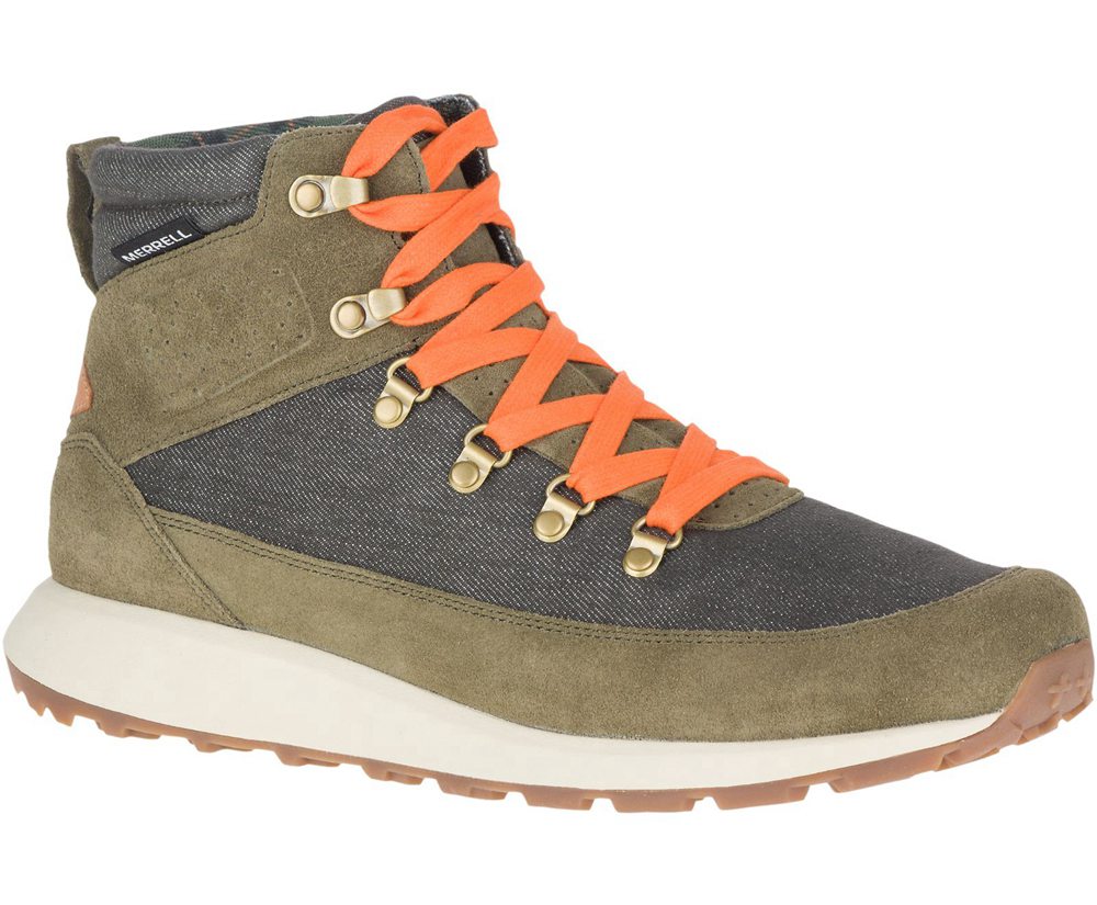 Merrell Støvler Herre - Ashford Classic Chukka Læder - Olivengrøn - LSA539172